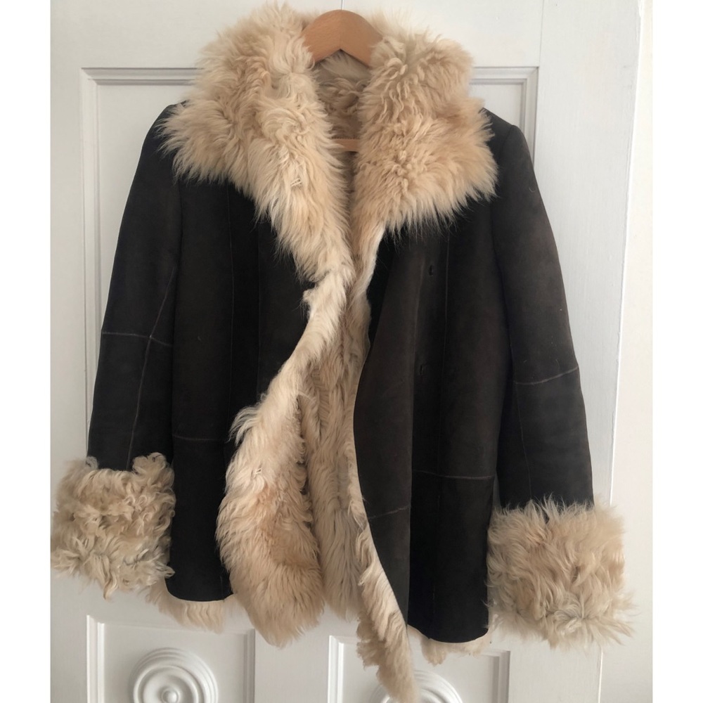 Lambskin fur coat